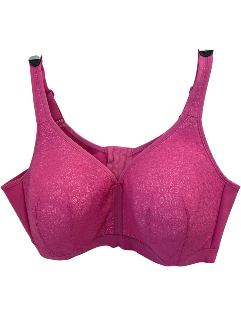 Cacique Cotton Bra 52D Magenta Pink Lightly Lined Wireless No Wire Lane Bryant